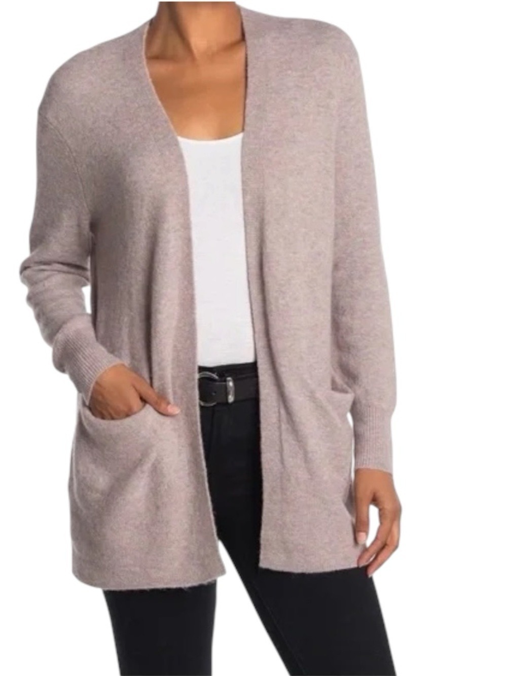 Madewell Cozy Walker Cardigan in Heather Boysenberry Medium